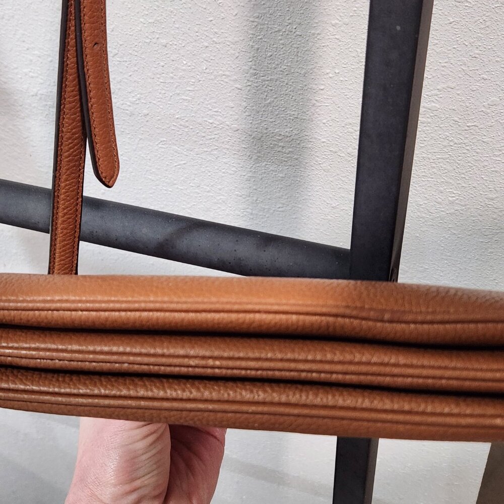 kate spade ♤ Saddle Tan Leather Crossbody Gold - Picture 16 of 16